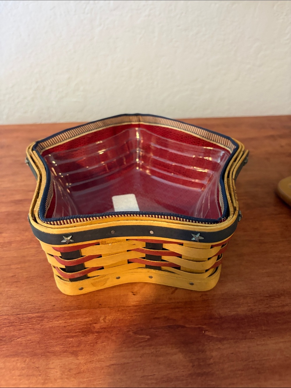 2003 Longaberger Proudly American Little Star Basket